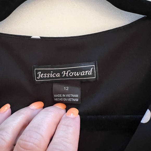 Black and white polka dot dress size 12 - Picture 3 of 5